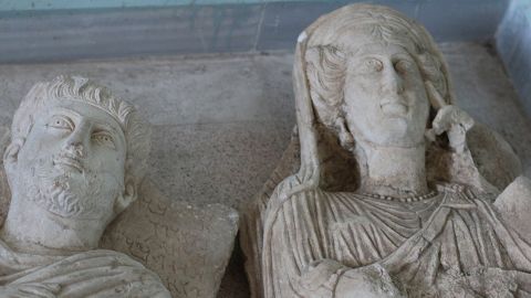 Items seized in Palmyra by ISIS.