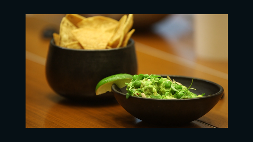 guac and peas
