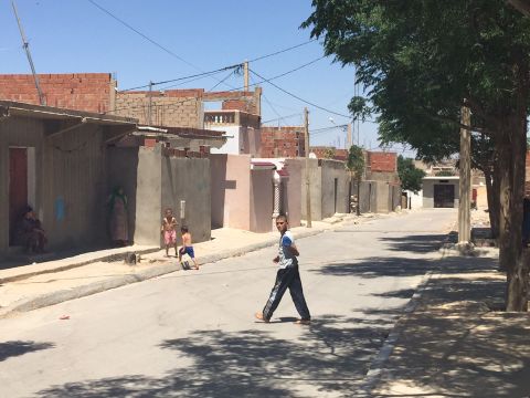 Al Zuhour district in Kasserine, where Tunisian authorities are raising the alarm over the presence of jihadi recruiters.
