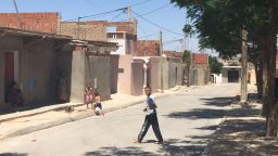 Al Zuhour district in Kasserine, where Tunisian authorities are raising the alarm over the presence of jihadi recruiters.