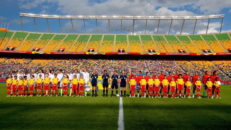 Yellowknife's 22 players were invited to become World Cup mascots by FIFA after the club bought a block of tickets to watch the game. "I was jealous," admitted coach Joe Acorn.