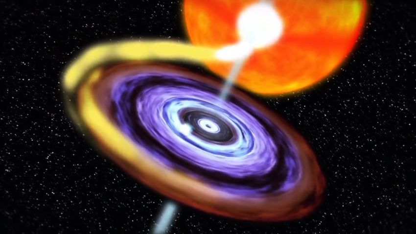 black hole awakes 26 years