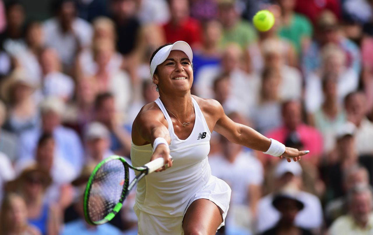 Heather Watson gave world No. 1 Serena Williams all she could handle at Wimbledon on Friday. She led 3-0 in the third set. 