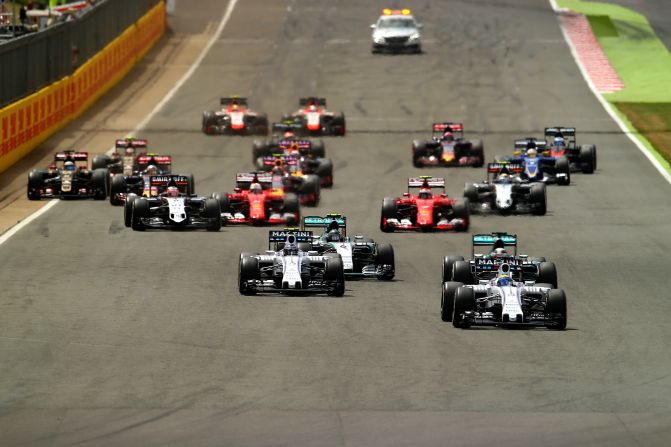 A superb start by Felipe Massa in his Williams saw him take the lead from pole sitter Hamilton.