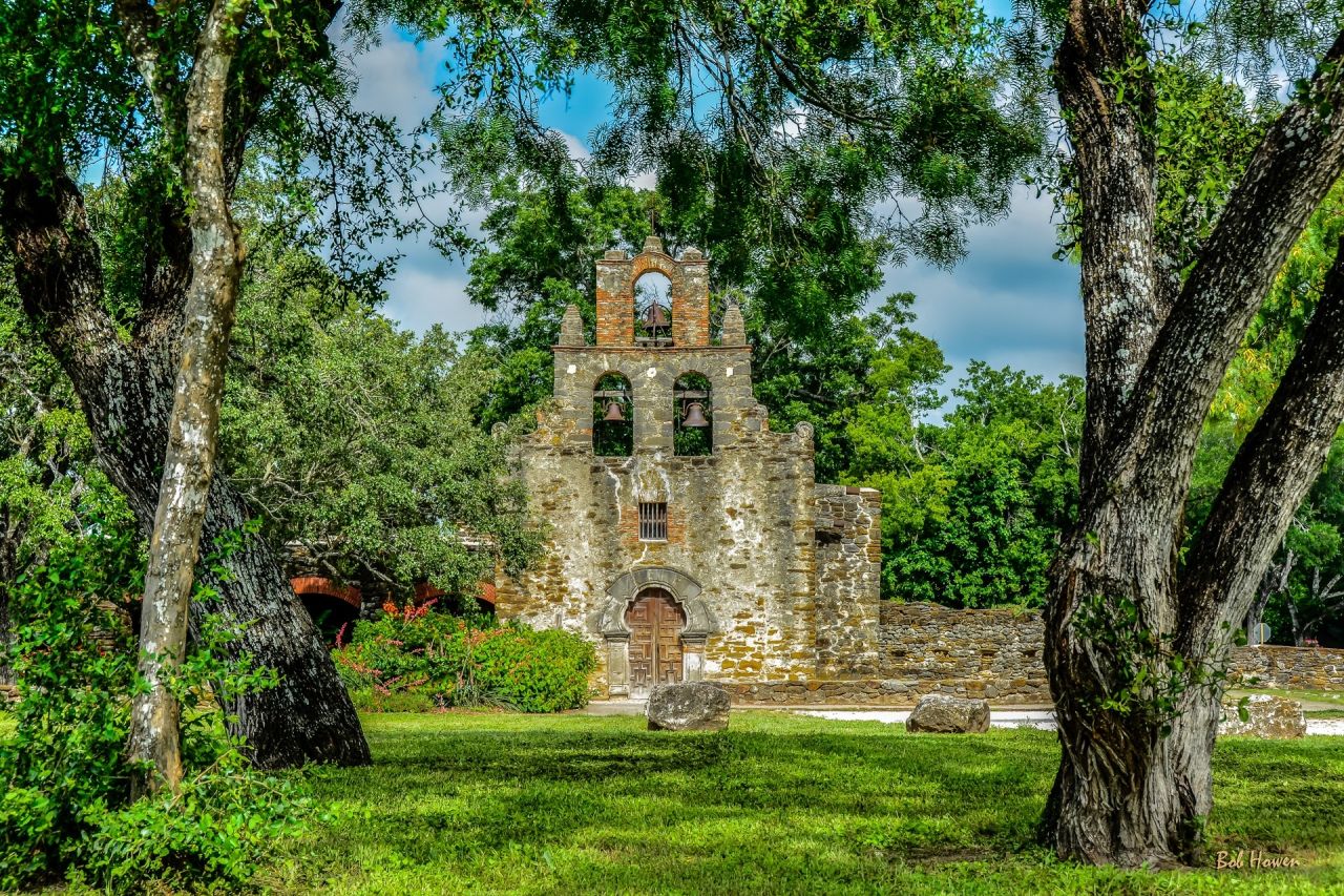 <strong>San Antonio Missions, Texas. </strong>The new San Antonio Missions World Heritage site includes a group of five 18th-century frontier mission complexes along the San Antonio River basin in southern Texas -- the most famous of which is the Alamo -- and a ranch south of the missions. Built by Franciscan missionaries in the 18th century as part of Spain's efforts to colonize the region, the site includes churches, farmland, homes and water distribution systems. Shown here is the Mission Espada complex.