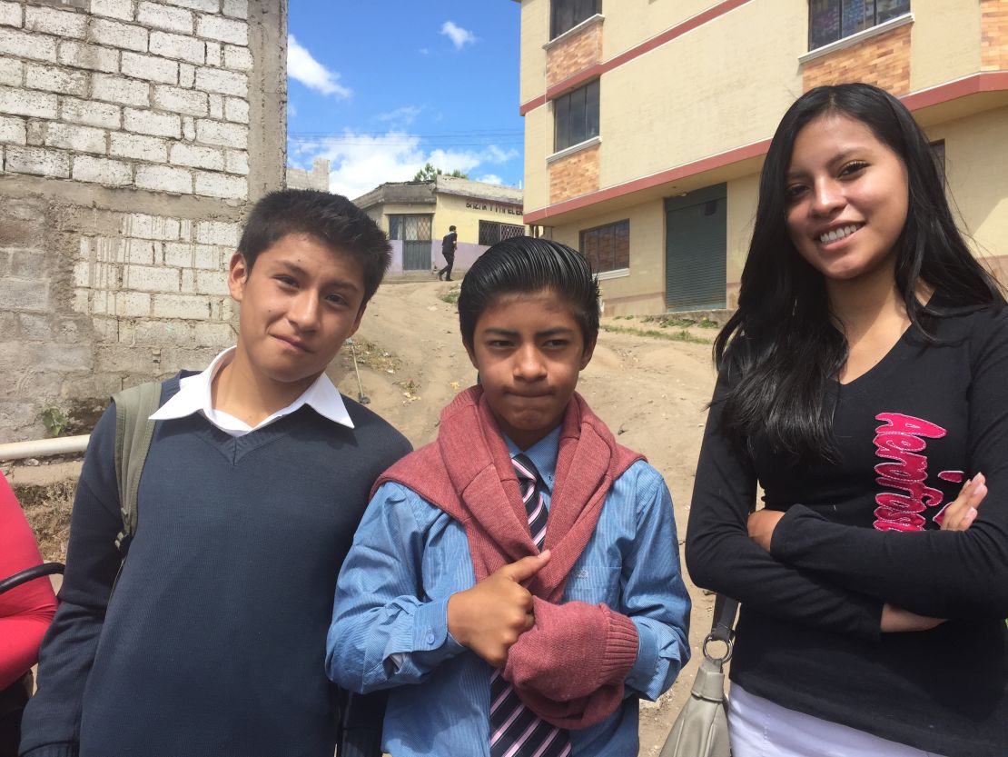 Young people from an evangelical church make the rounds in Atucucho, Ecuador, visiting the sick and needy.