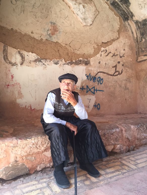 Abyaneh has a history of almost 4,000 years. The 84-year-old man pictured here is the oldest person in the village. 