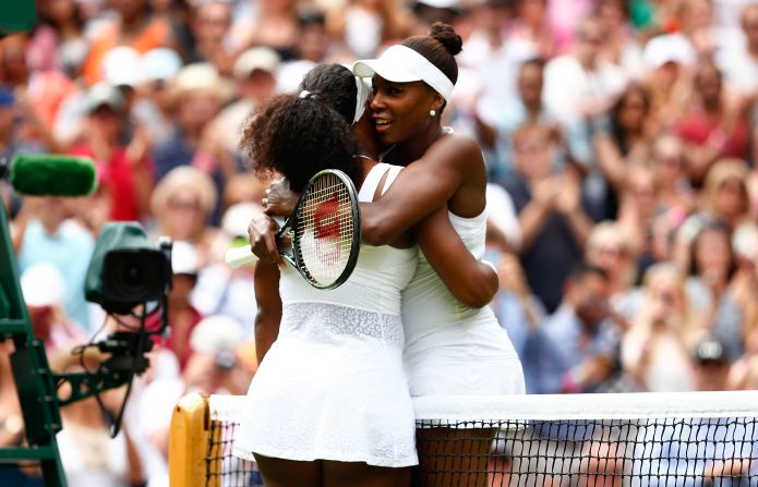 The match itself wasn't that close. Serena beat Venus in straight sets, showing little of the uncertainty that plagued her play Friday against Heather Watson. 