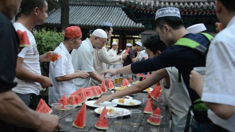Muslims here break the fast sharp at 7:45 p.m. when the sun sets. According to the <a href="http://www.pewforum.org/interactives/muslim-population-graphic/" target="_blank" target="_blank">Pew Foundation</a>, China has more than 23 million Muslims -- 1.8% of the population. Most live in China's northwest.