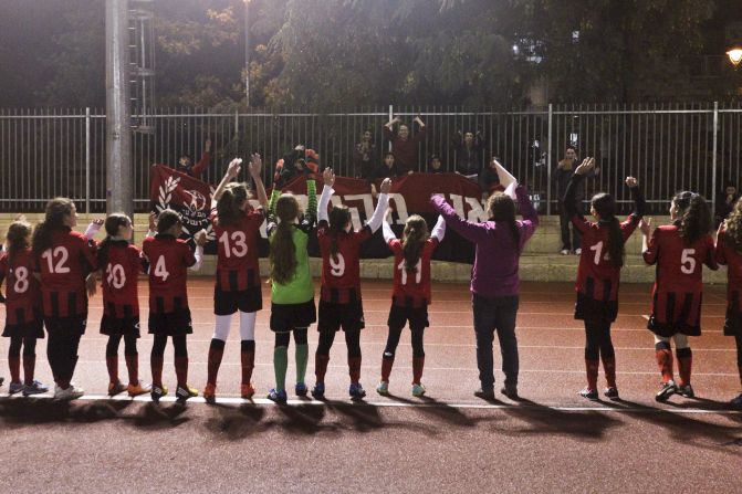Playing at Keshet on a turf field surrounded by an athletics track, the team is often cheered on by local supporters. Few clubs can summon this level of support for its junior sides.
