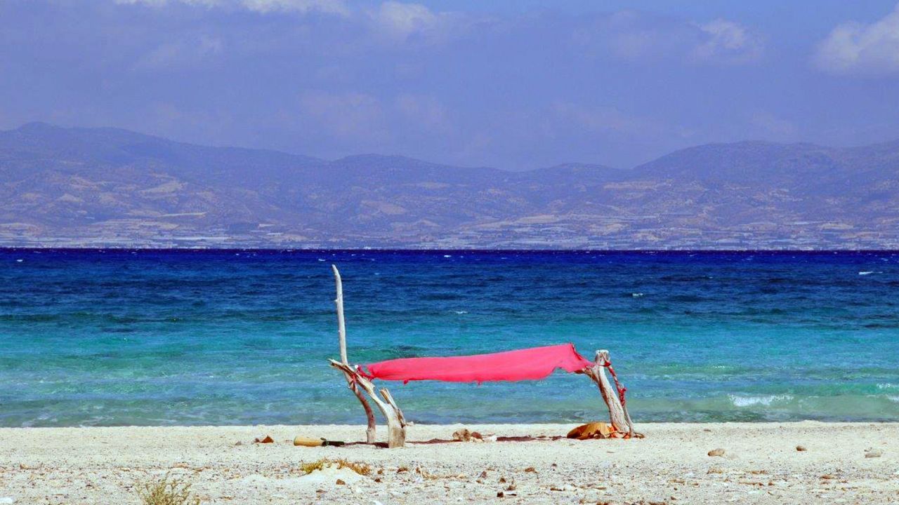 Golden beach: Chrissi Island, Greece.