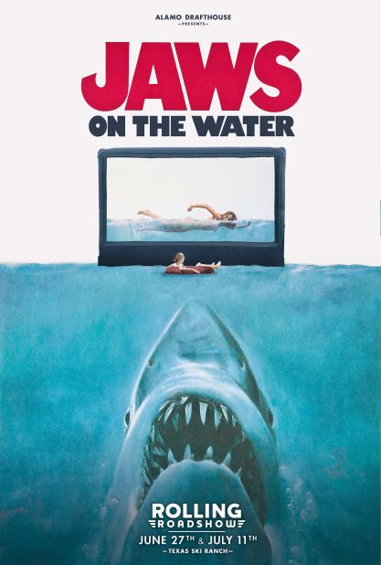 The second of two "Jaws on the Water" screenings takes place this weekend on a man-made Texas water skiing lake. 