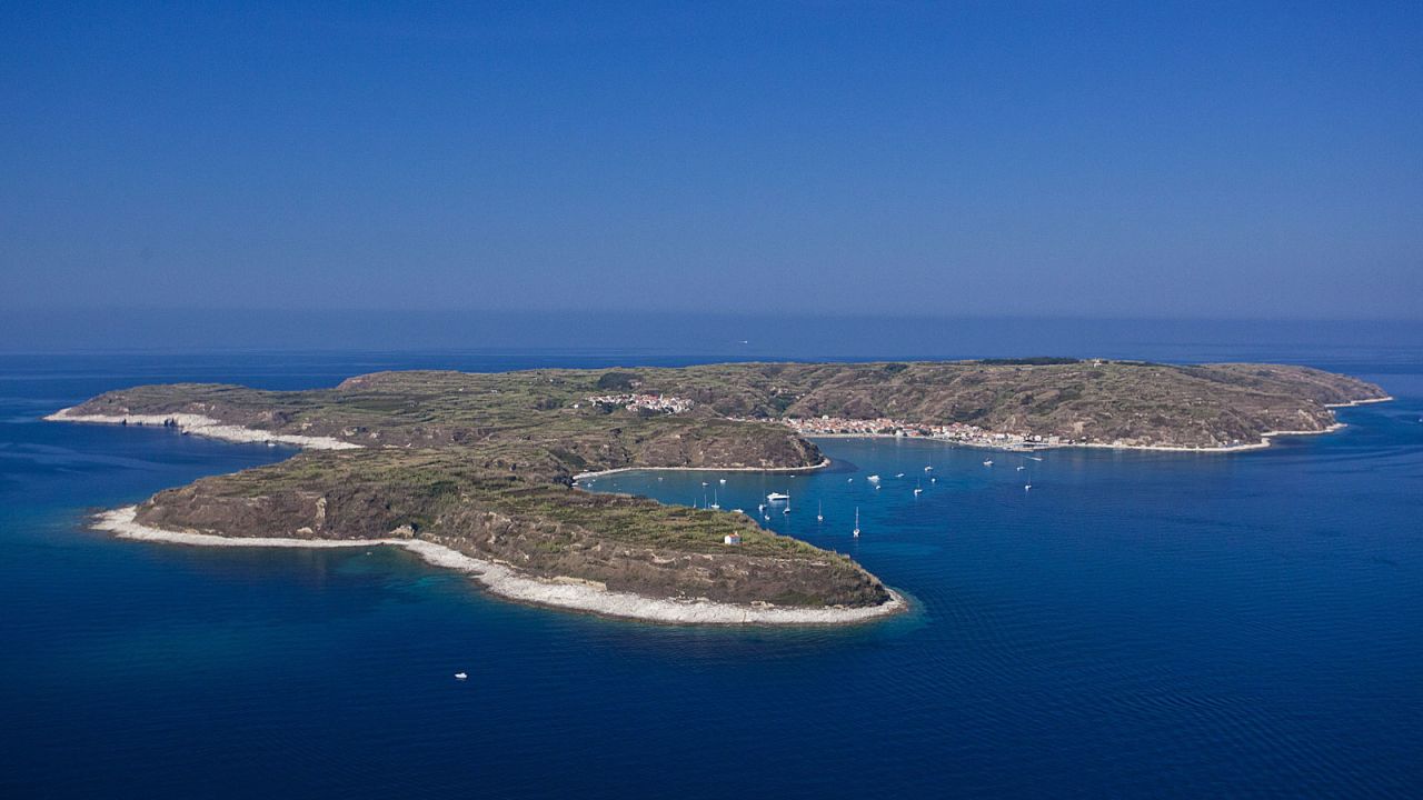 Fewer than 200 inhabitants greet visitors to this three kilometer square island, a former Roman settlement known for its grapes.