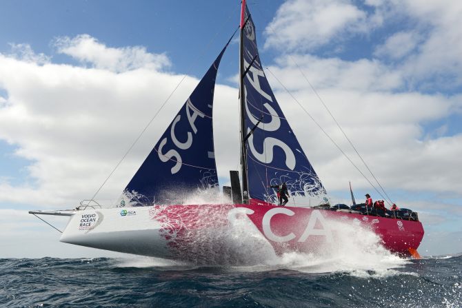 Skipper Davies told CNN's Mainsail: "We're all really competitive and we want to win."