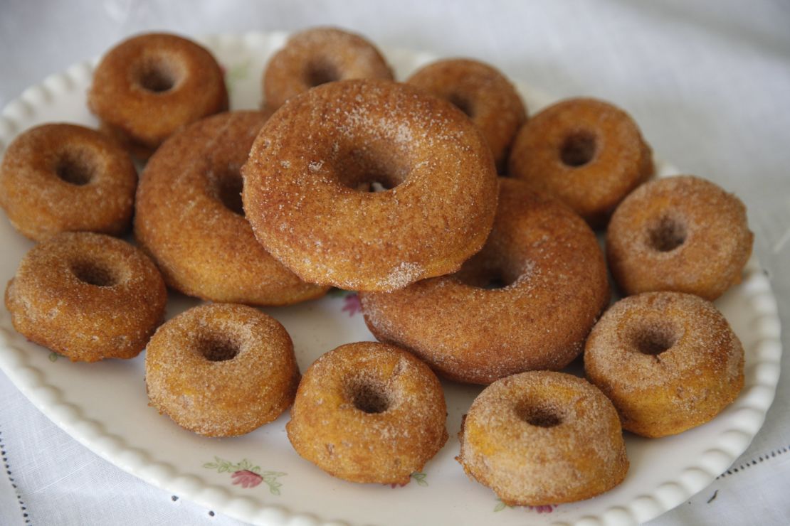 Homemade pumpkin doughnuts are a fall favorite in our house.