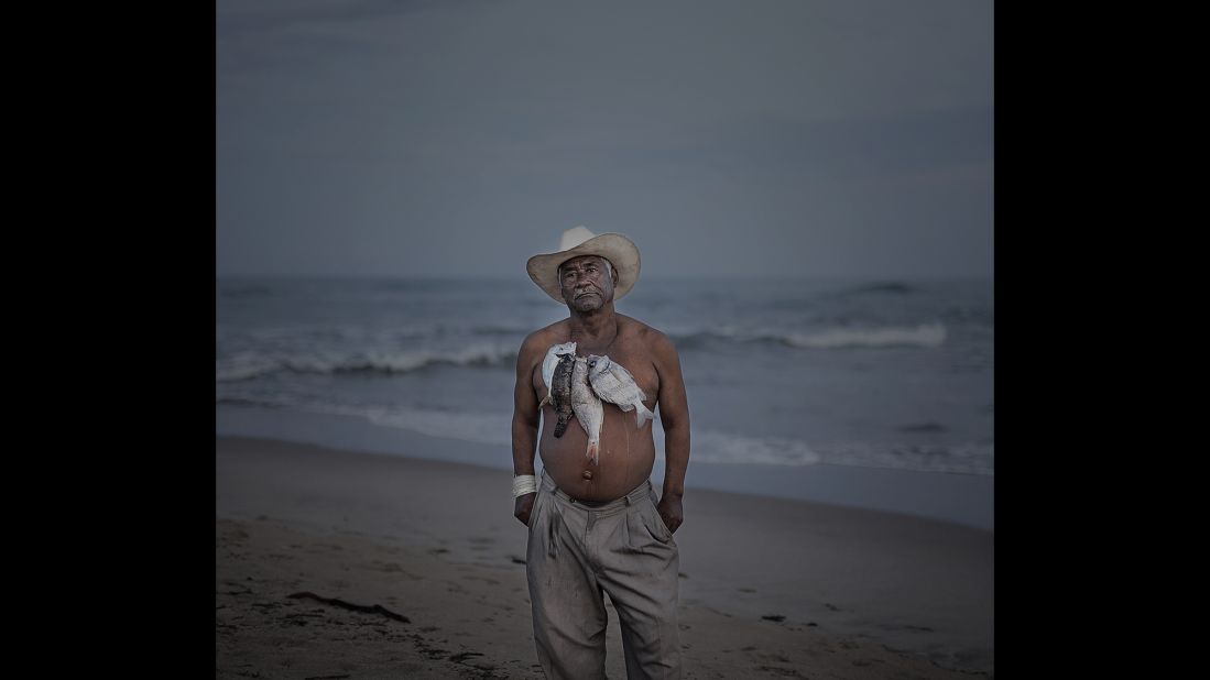 This image shows Bucho, a fisherman, musician and instructor of traditional dance.