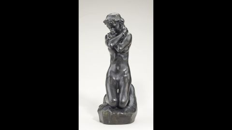 A statue called "Young Girl With Serpent" by Auguste Rodin was stolen from a home in Beverly Hills, California, in 1991. It was returned after someone offered it on consignment to Christie's auction house. Rodin, a French sculptor considered by some aficionados to have been the father of modern sculpture, lived from 1840 until 1917. His most famous work, "The Thinker," shows a seated man with his chin on his hand. 