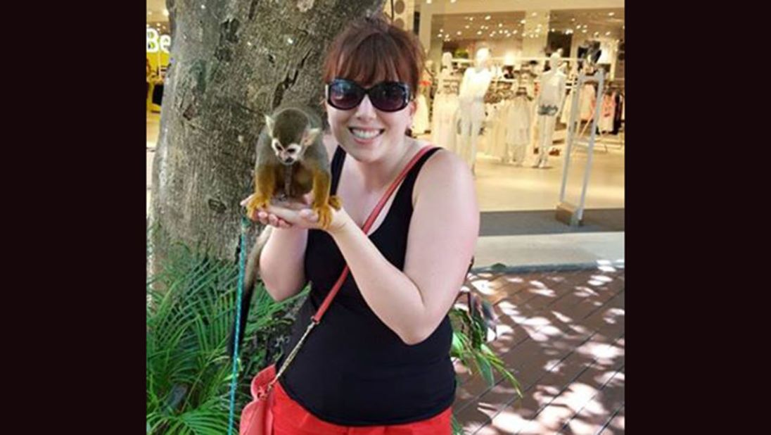 Their honeymoon involved a zoo adventure.