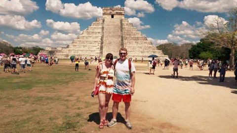 They also visited Chichen Itza, a large pre-Columbian city built by the Maya,  in Yucatan, Mexico.