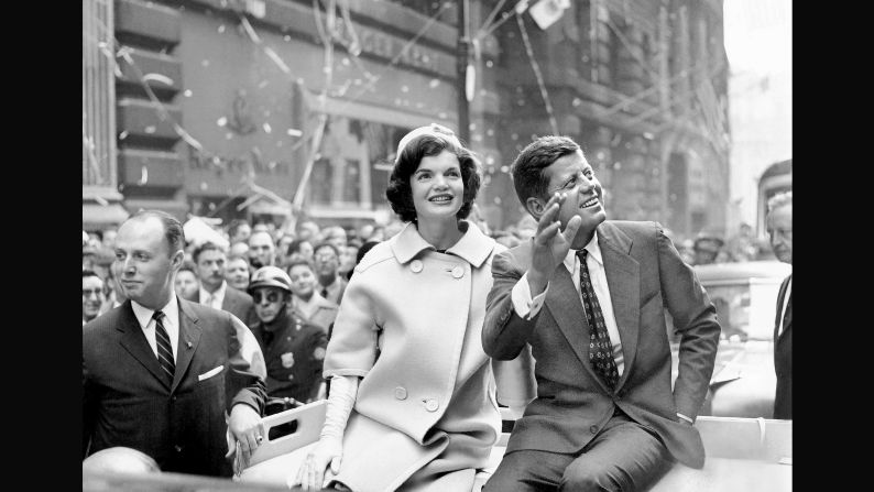 Then the Democratic presidential nominee, Sen. John F. Kennedy and his wife, Jacqueline were celebrated in October, 1960. The following month, he would go on to win the presidential election. 