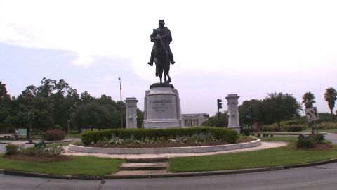 Statue of Louisiana native and Confederate Gen. P.G.T. Beauregard is located near New Orleans City Park.