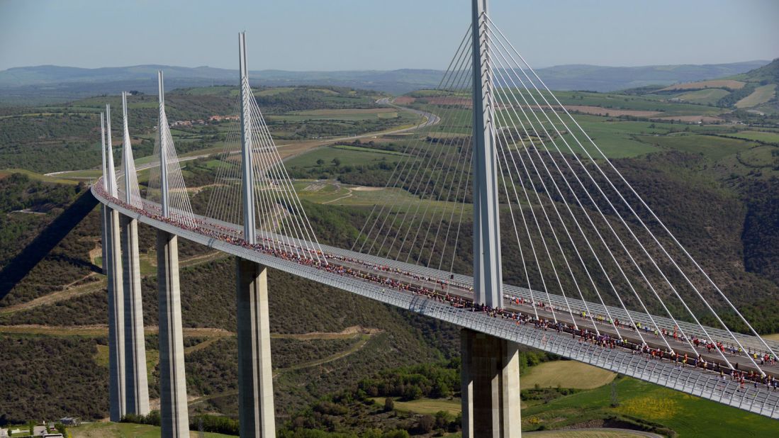 <strong>Millau Viaduct: </strong>No list of incredible global engineering achievements is complete without France's elegant Millau Viaduct. The highest road bridge deck in Europe, the viaduct sits 270 meters over the River Tarn. Opened in 2004, it's now a vital link on a major route connecting France with Spain.