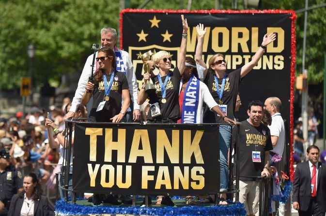 The U.S. women's team has had considerable success on the international stage, winning the World Cup for the third time in 2015.