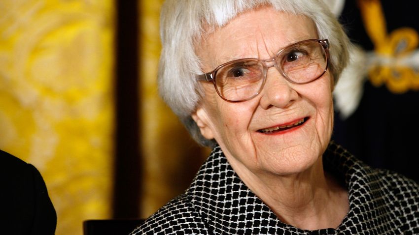 Caption:WASHINGTON - NOVEMBER 05: Pulitzer Prize winner and 'To Kill A Mockingbird' author Harper Lee smiles before receiving the 2007 Presidential Medal of Freedom in the East Room of the White House November 5, 2007 in Washington, DC. The Medal of Freedom is given to those who have made remarkable contributions to the security or national interests of the United States, world peace, culture, or other private or public endeavors. (Photo by Chip Somodevilla/Getty Images)