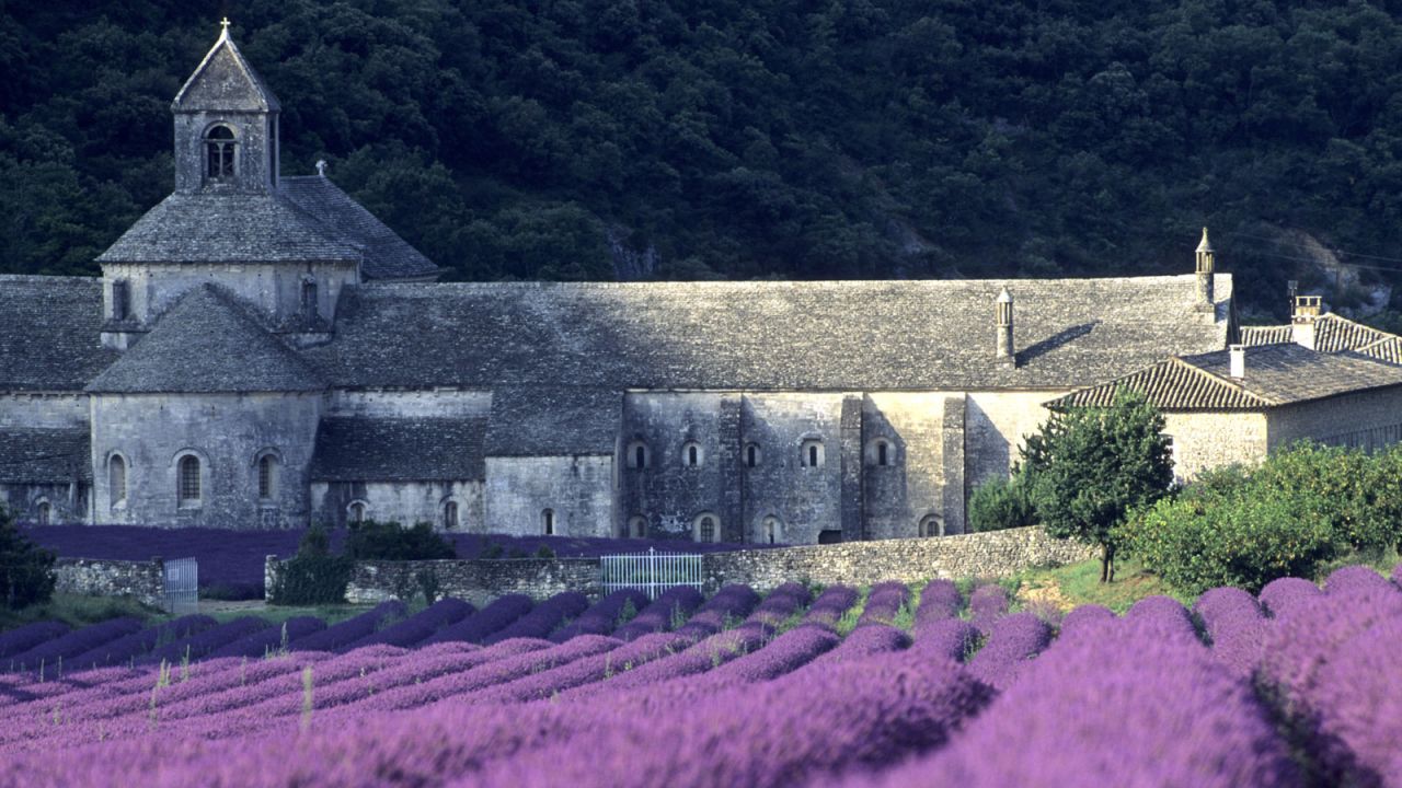 <strong>Provence, France: </strong>Like many places in Provence, the fields next to the 12th-century Cistercian abbey of Sénanques is blanketed with the world-famous lavender purples whose smells are as beguiling as the colors.
