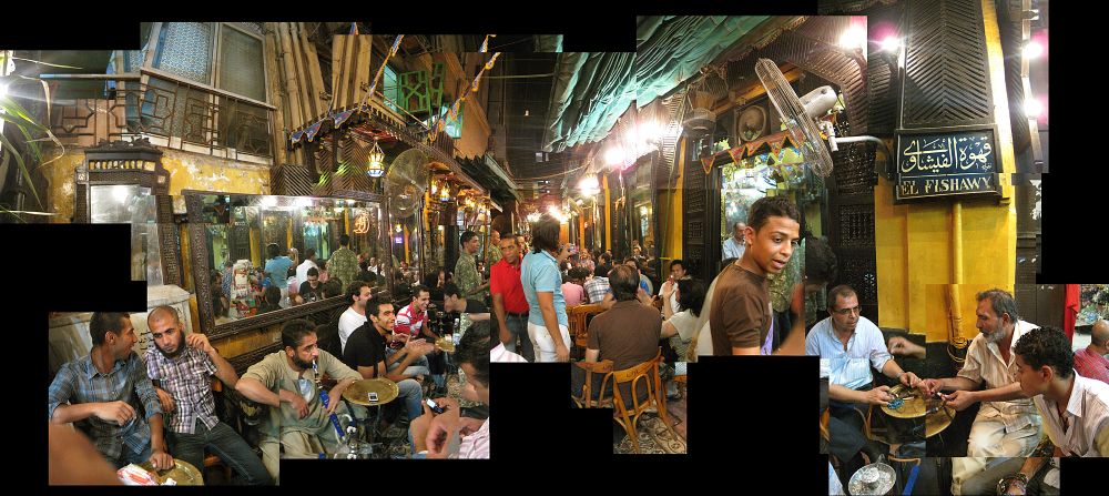 El Fishawy Cafe is always exceptionally busy, and iconic among locals and tourists alike. <br /><br />"With so many tourists, neighboring cafes pretend to be El Fishawy," says Barkatulla.