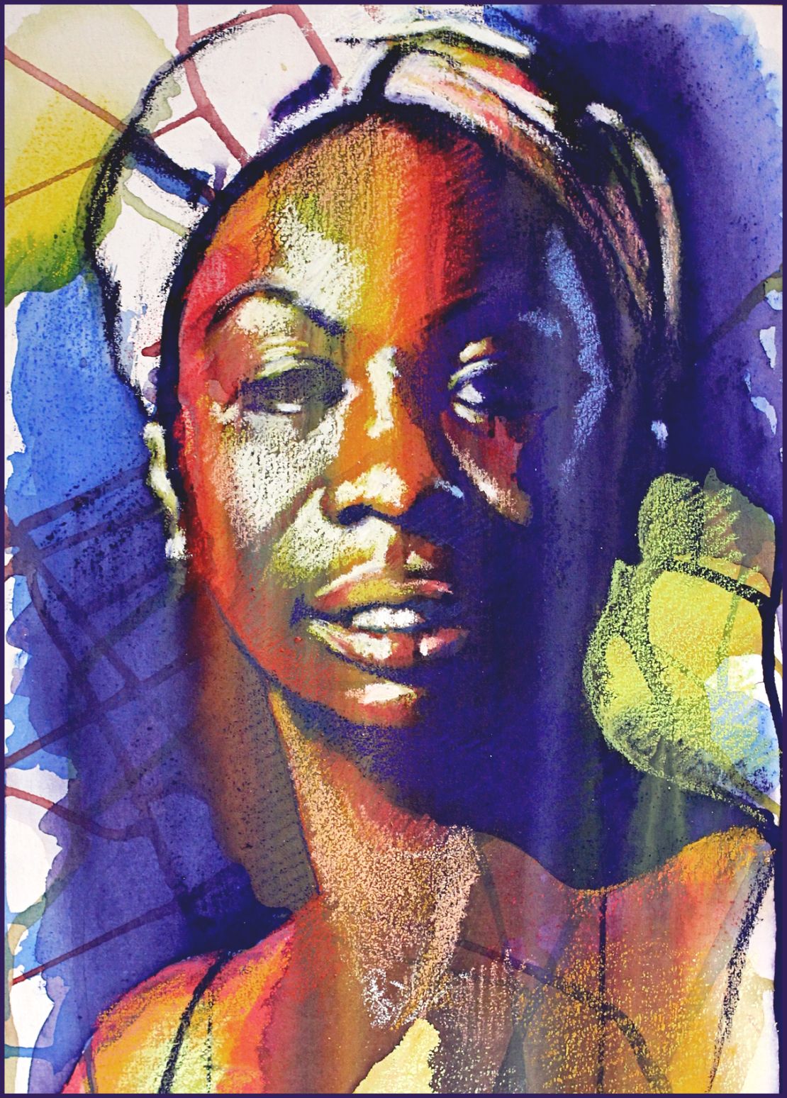 Baltimore artist Ernest Shaw has painted Nina Simone numerous times.