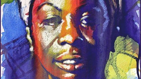Baltimore artist Ernest Shaw has painted Nina Simone numerous times.