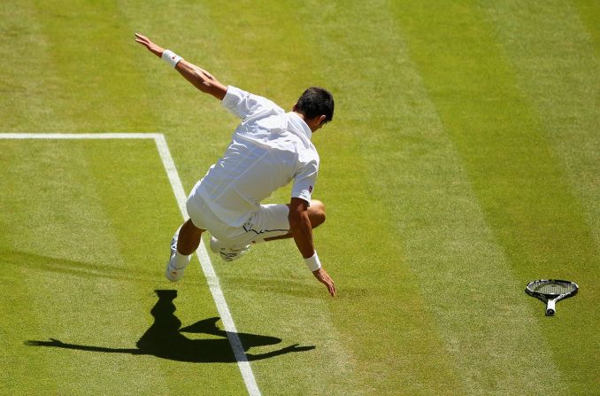 Djokovic did have a few tricky moments before he triumphed 7-6 (7-2) 6-4 6-4.