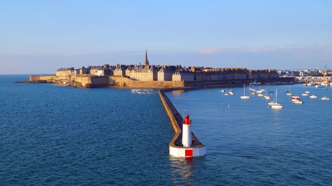 <strong>Saint-Malo: </strong>A 12th-century walled city built against the threat of English invasion, Saint-Malo is a classic French mix of ancient city (filled with fabulous seafood restaurants) set against a stunning landscape. The waters around it rise and fall with the world's highest tidal ranges while the skies constantly change to the whims of wild Atlantic weather.