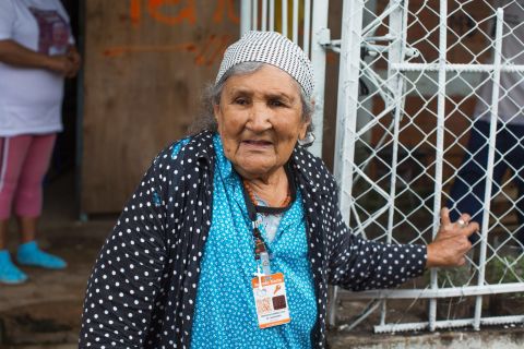 Francisca Ramirez plans to sing a song to Pope Francis when he arrives to visit her and her neighbors. Homes have been lathered with fresh paint.