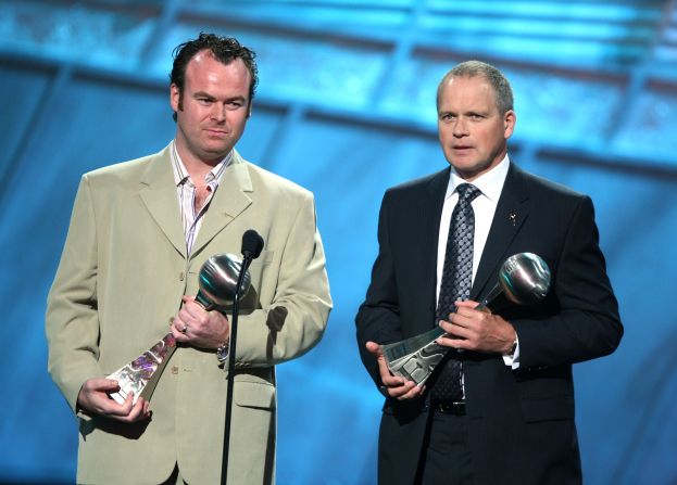 <strong>Trevor Ringland</strong> and <strong>David Cullen</strong> received the 2007 award. They worked with Peace Players International, a nonprofit organization that teaches children basketball because "<a href="http://www.peaceplayersintl.org/about" target="_blank" target="_blank">children who play together can learn to live together</a>."  When Ringland accepted the award, <a href="http://www.arthurashe.org/blog/ashe-award-winners-espy-arthur-ashe-award-for-courage-special" target="_blank" target="_blank">he said</a>, "Ask yourself, can you do more? What small steps can you take? And encourage others, recognizing that if we all take a small step for positive change, it has a massive impact on the many problems of this world." 