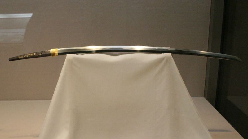 In Japan, over 100 swords have national treasure status, including this 13th Century katana produced by Masamune, recognized as the greatest smith of all time. 