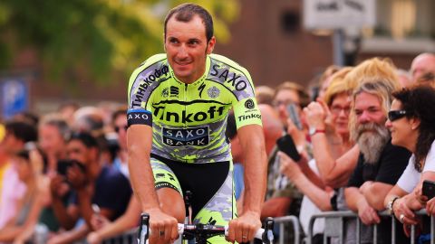 Ivan Basso rides for the Tinkoff-Saxo and is a two-time winner of the Giro d'Italia.