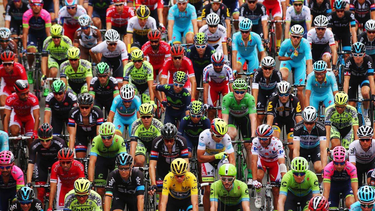 Cyclists begin the fourth stage of the Tour de France on Tuesday, July 7. Tony Martin won the stage, which began in Seraing, Belgium, and ended in Cambrai, France.