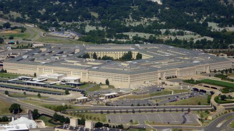 The Pentagon is seen from the air over Washington, DC on August 25, 2013. The 6.5 million sq ft (600,000 sq meter) building serves as the headquarters of the US Department of Defense and was built from 1941 to1943. AFP PHOTO / Saul LOEB