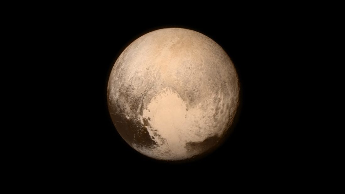 This image of Pluto was captured by New Horizons on July 13, about 16 hours before the moment of closest approach. The spacecraft was 476,000 miles from Pluto's surface.