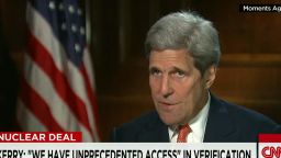 John Kerry discusses the Iran nuclear deal in an interview.