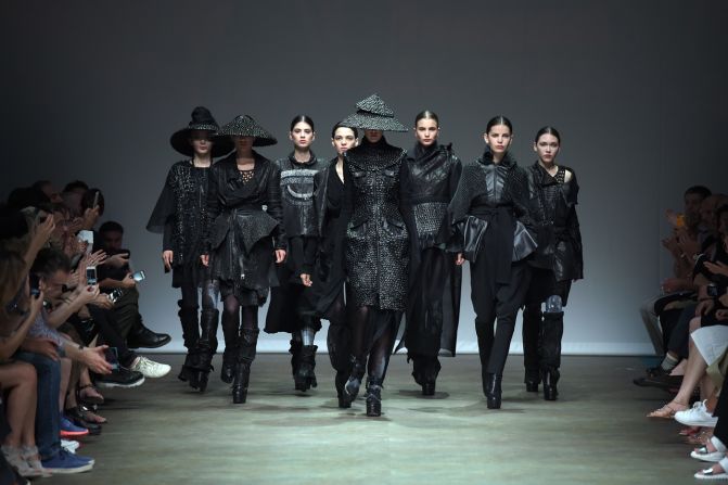 Design duo Polina Yakobson and Christine Charlebois, who are both 29-years-old, gave a contemporary take on traditional samurai uniforms.