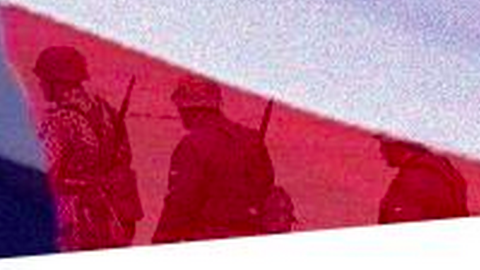 Close-up of soldiers