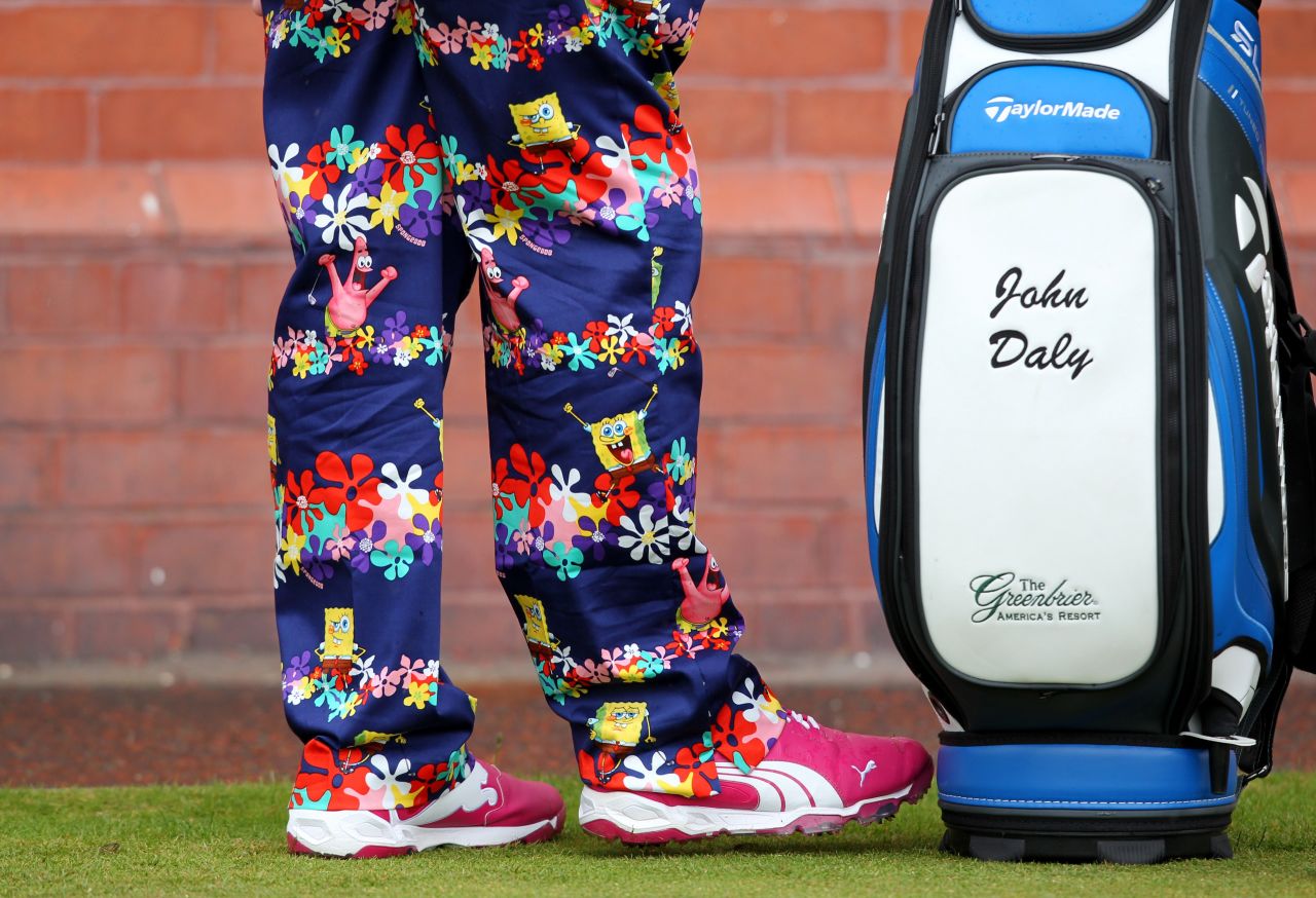 Here's a pair he wore at last year's Open Championship at Hoylake. What will he wear this year?   
