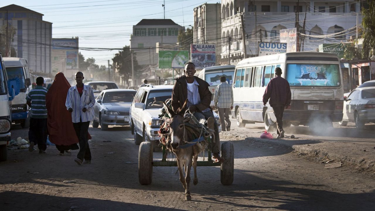 Donkey carts still ply the streets the capital, a sign that the city is still emerging from years of conflict and neglect.