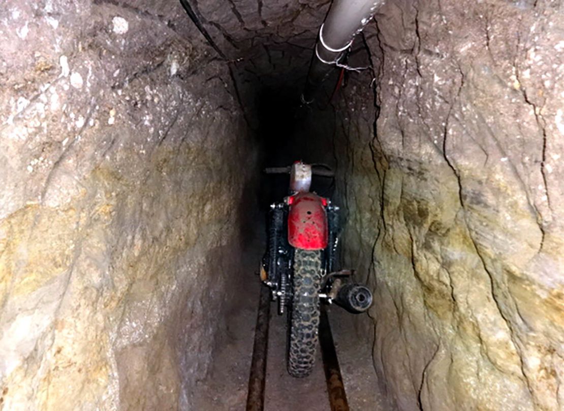 Authorities say there was a modified motorcycle on tracks inside the tunnel Joaquin "El Chapo" Guzman used to escape from a maximum-security prison.