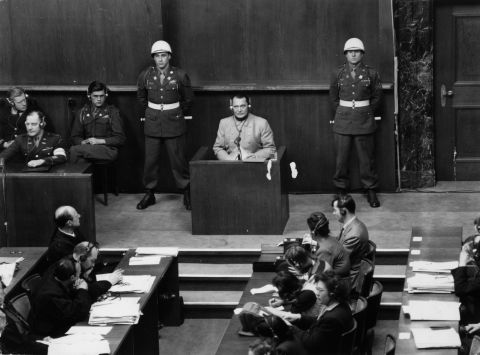 Hermann Goering was the highest-ranking Nazi tried at Nuremberg. He issued the order for Hitler's security police to carry out a "Final Solution" to the "Jewish question" -- resulting in the Holocaust. He was sentenced to death but committed suicide before he could be executed.