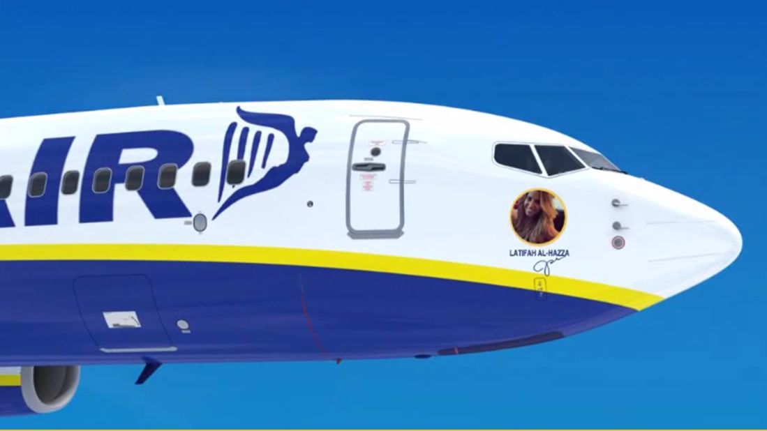 In July 2015, Irish airline Ryanair ran a competition for 30 lucky Facebook fans to have planes named after them, and their likeness put on the side of the plane (mockup pictured). 
