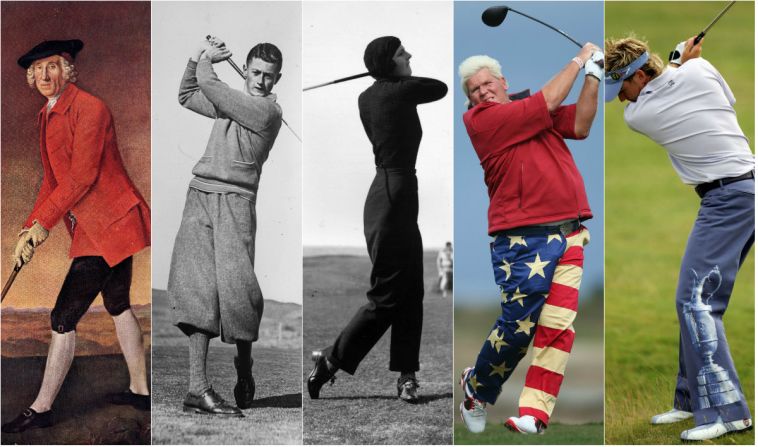 From the lurid colors of John Daly's trousers right back to the first swingers in the 17th century, golfers have always tried to stand out from the crowd.